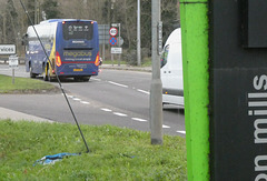 Prospect Coaches (Megabus contractor) PR73 KNG at Fiveways, Barton Mills - 8 Jan 2024 (P1170258)