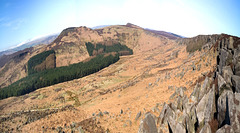 Burbage panorama x3 vertical exaggeration