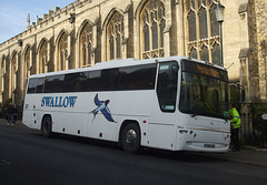 DSCF0370 Swallow Coaches YX60 BZU in Bury St. Edmunds - 25 Nov 2017