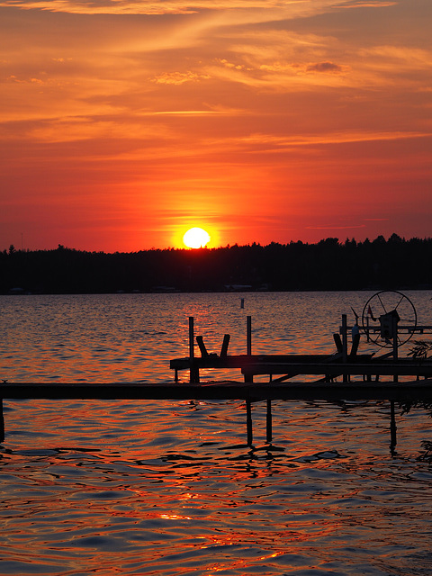 Pigeon Lake Sunset