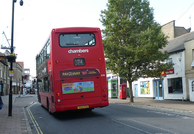 Konectbus/Chambers 810 (YN55 PZO) in Bury St. Edmunds - 24 Jun 2021 (P1080838)