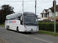 Worthing Coaches (National Express owned) XW5614 (BU18 OSP) in Mildenhall - 23 Oct 2021 (P1090726)