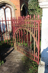 Gates at Lodge to Cockfield Hall, Yoxford, Suffolk