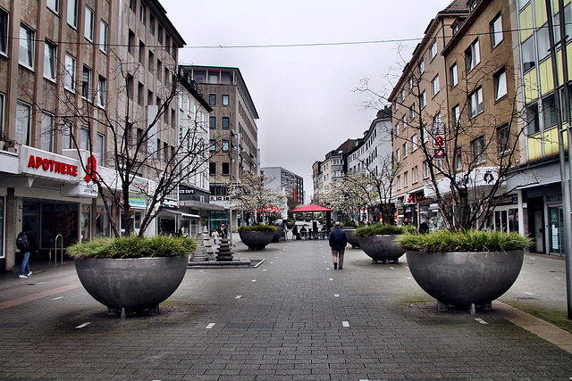 Schloßstraße, Fußgängerzone (Mülheim an der Ruhr) / 30.03.2024