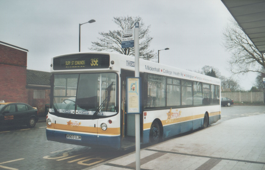 Burtons Coaches W903 UJM at Mildenhall - 16 Jan 2006 (553-23)