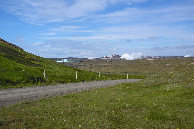 View Over The Blue Lagoon And Svartsengi Power Station