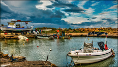 Kleiner Fischereihafen in Griechenland -HFF
