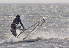 Windsurfing - capsize!