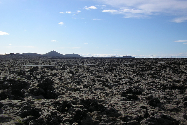 Lava Field At The Blue Lagoon