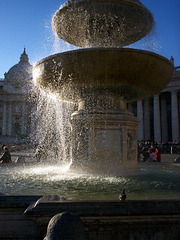 Roma. una delle due fontane.