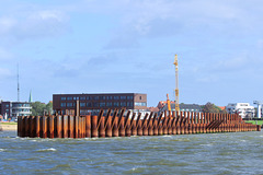 Baustelle Nordmole  Bremerhaven.....