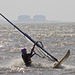 Windsurfing - close to a capsize!