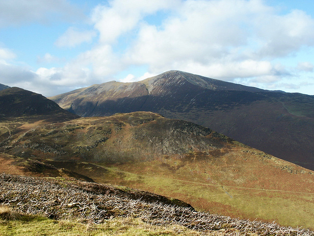 Looking over Stile End to Grisedale Pike from Barrow.