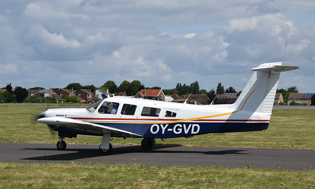 OY-GVD at Solent Airport - 12 July 2019