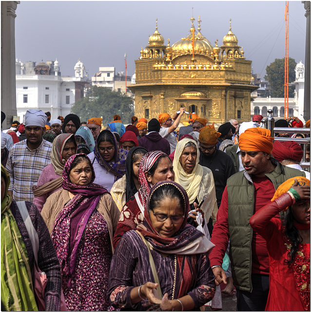 Pilgrims at the Golden Temple, Amritsar