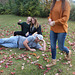 A Fun Thanksgiving ~~ the Grandson -to-be wanted in a shot  ( engaged to the one with the scarf around her neck ~~ )