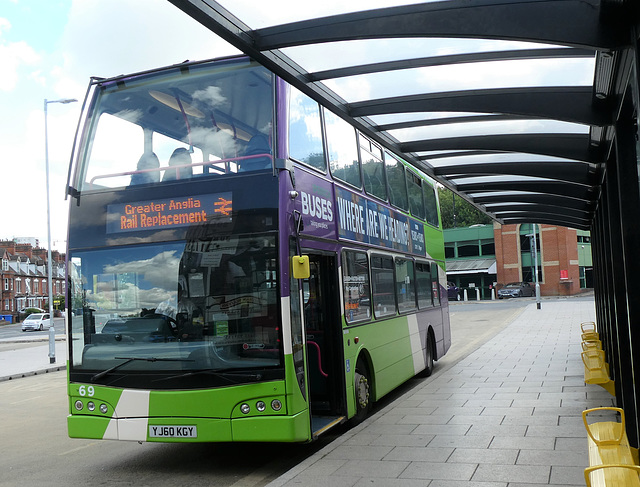 Ipswich Buses 69 (YJ60 KGY) - 21 Jun 2019 (P1020773) Ipswich Buses 69 (YJ60 KGY) - 21 Jun 2019 (P1020773)