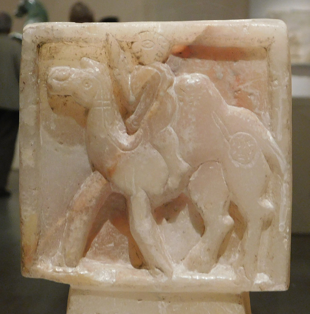 Detail of an Incense Burner with a Man Riding a Camel in the Metropolitan Museum of Art, March 2019