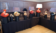 Lacquered Wood Lamps by Christian Wallis