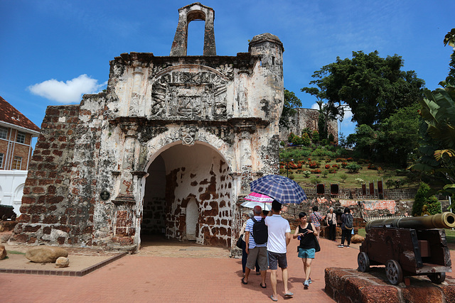 Porta de Santiago. Restes de fortalesa portuguesa a Melaka-Malàisia
