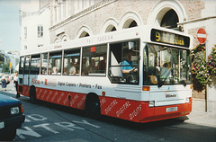 Jersey bus 11 (J 13853) in St. Helier - 4 Sep 1999