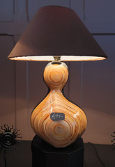 Lacquered Wood Lamp by Christian Wallis