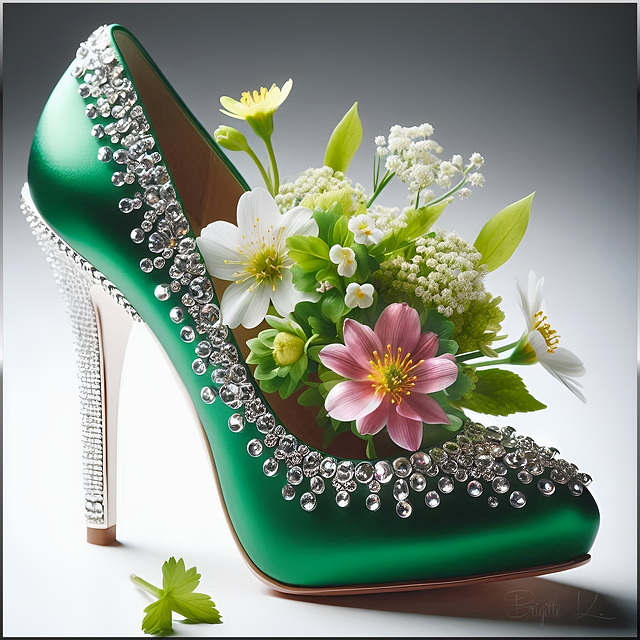 Frühlings Gruß signé Brigitte (IA)