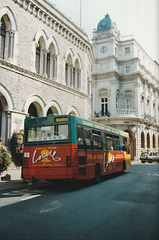 Jersey bus 8 (J 46631) in St. Helier - 4 Sep 1999
