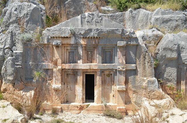 Demre, Rock Tombs of the Ancient Lycian Necropolis