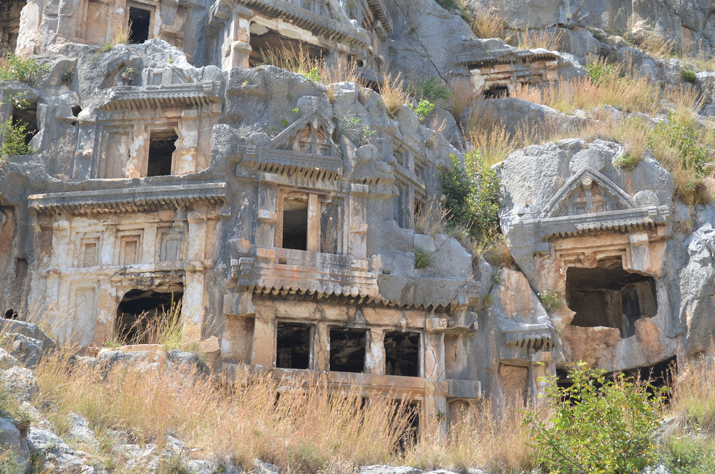 Demre, Rock Tombs of the Ancient Lycian Necropolis