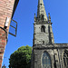 Open window and St.Alkmund's church, Fish Street, Shrewsbury