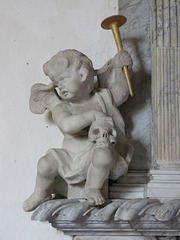 belchamp walter church, essex,C18 tomb listing members of the raymond family. erected before death of john raymond +1720, signed by robert taylor sen.