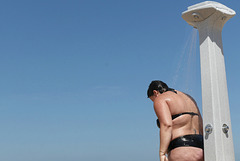 La douche après le bain