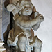 belchamp walter church, essex, cherub,C18 tomb listing members of the raymond family. erected before death of john raymond +1720, signed by robert taylor sen.