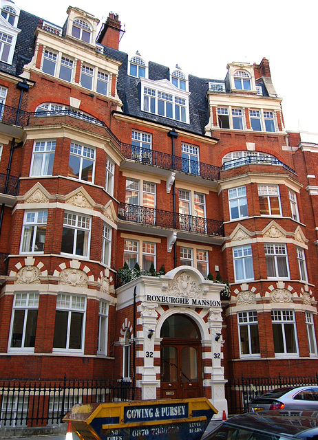 Roxburghe Mansions, Kensington Court, Kensington, London