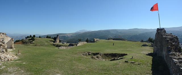 Albania, Vlorë, Ruins of the Castle of Kaninë