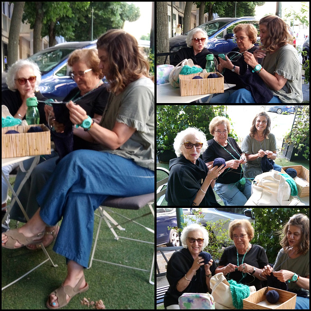 At Espaço Ulmeiro, thursday's afternoon, one can learn/practice crochet; it's also a cultural and social activity