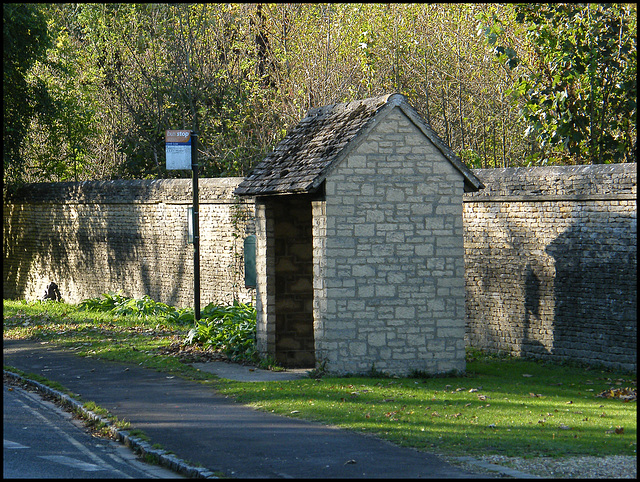 Bladon bus shelter