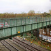 Alte Zechenbahnbrücke über der Rheinischen Bahnstrecke (Bochum-Werne) / 20.11.2018