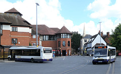 Galloway 333 (YJ65 EWG) and 328 (MX08 DHC) in Ipswich - 21 Jun 2019 (P1020638)