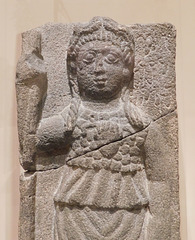 Detail of the Stele of Allat with the Attributes of Athena in the Metropolitan Museum of Art, June 2019