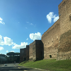The walls of Rome.
