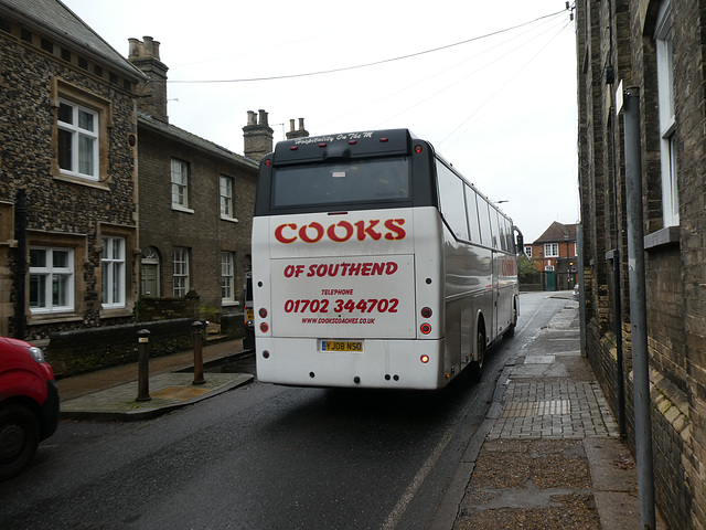 Cook’s Coaches YJ08 NSO in Bury St. Edmunds - 23 Nov 2019 (P1060016)