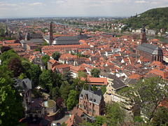 Blick in die Heidelberger Altstadt