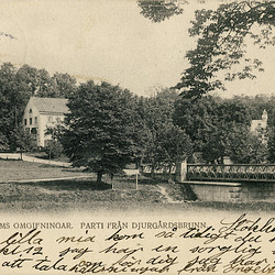 6325. Stockholms omgifningar. Parti Från Djurgårdsbrunn.
