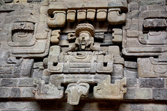Honduras, Mayan Wall Sculptures in Copan Ruinas Museum