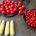 Dinner menu - corn and tomatoes