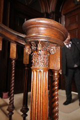 Detail of principal staircase, Stoneleigh Abbey, Warwickshire