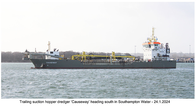 Dredger Causeway Southampton 24 1 2024