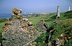 Old copper mine on Carmel Head, Anglesey, North Wales.
